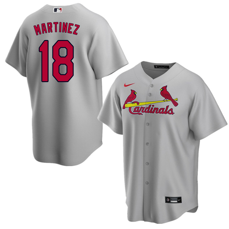 Nike Men #18 Carlos Martinez St.Louis Cardinals Baseball Jerseys Sale-Gray